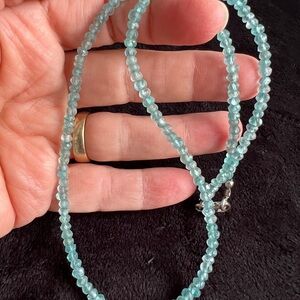 Elegant Blue Beaded Necklace
